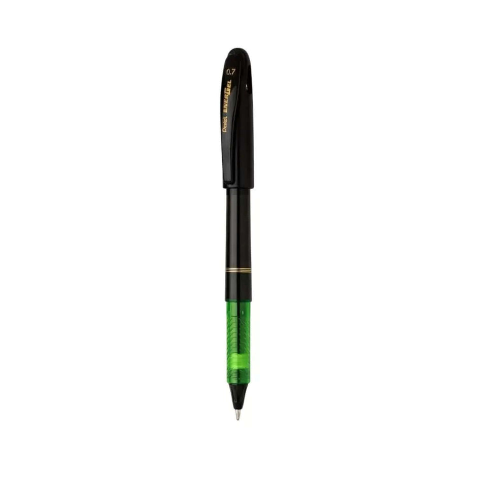 Pentel Energel BL117 Roller Gel Pen | Quick Dry Ink For Smudge-Free Writing in Green color.