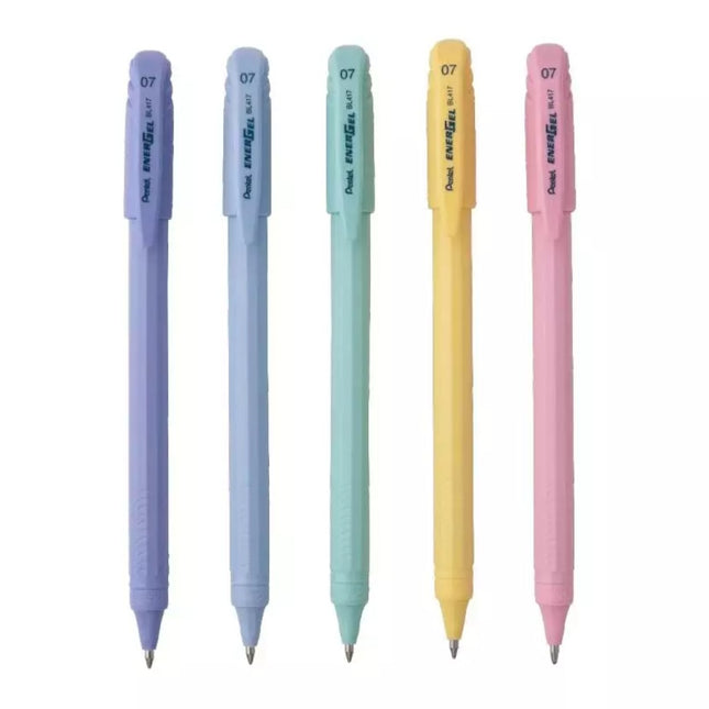 Pentel Energel BL417 Pastel Body Roller Gel Pen | Ink Colour - Blue