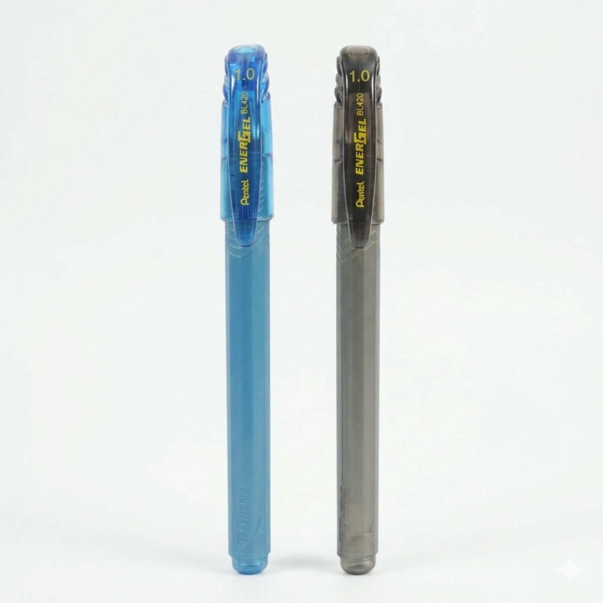Pentel Energel BL420 Roller Gel Pen | Quick Dry Ink For Smudge-Free Writing in blue and black.