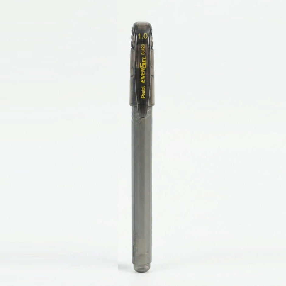 Pentel Energel BL420 Roller Gel Pen | Quick Dry Ink For Smudge-Free Writing in black color with a 1.0 mm tip.