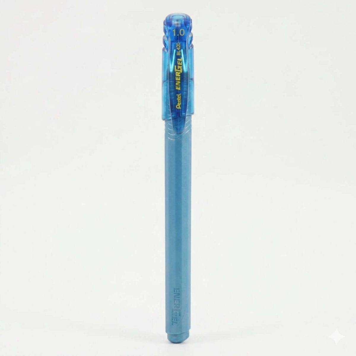 Pentel Energel BL420 Roller Gel Pen | Quick Dry Ink For Smudge-Free Writing in blue color.