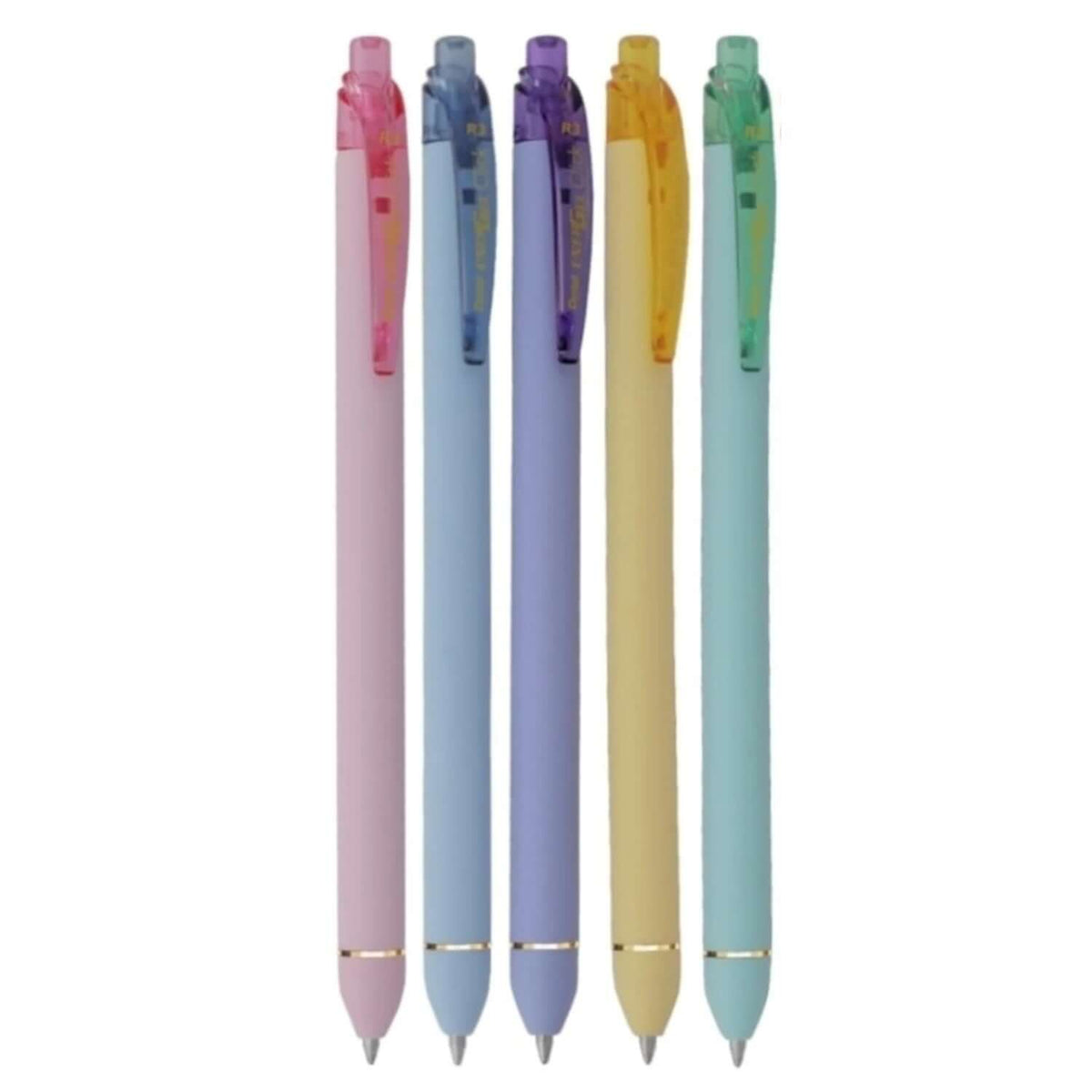 Pentel Energel Click BL437R3 Roller Gel Pen | Quick Dry Ink For Smudge-Free Writing in assorted colors.