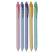Pentel Energel Click BL437R3 Roller Gel Pen | Quick Dry Ink For Smudge-Free Writing in assorted colors.