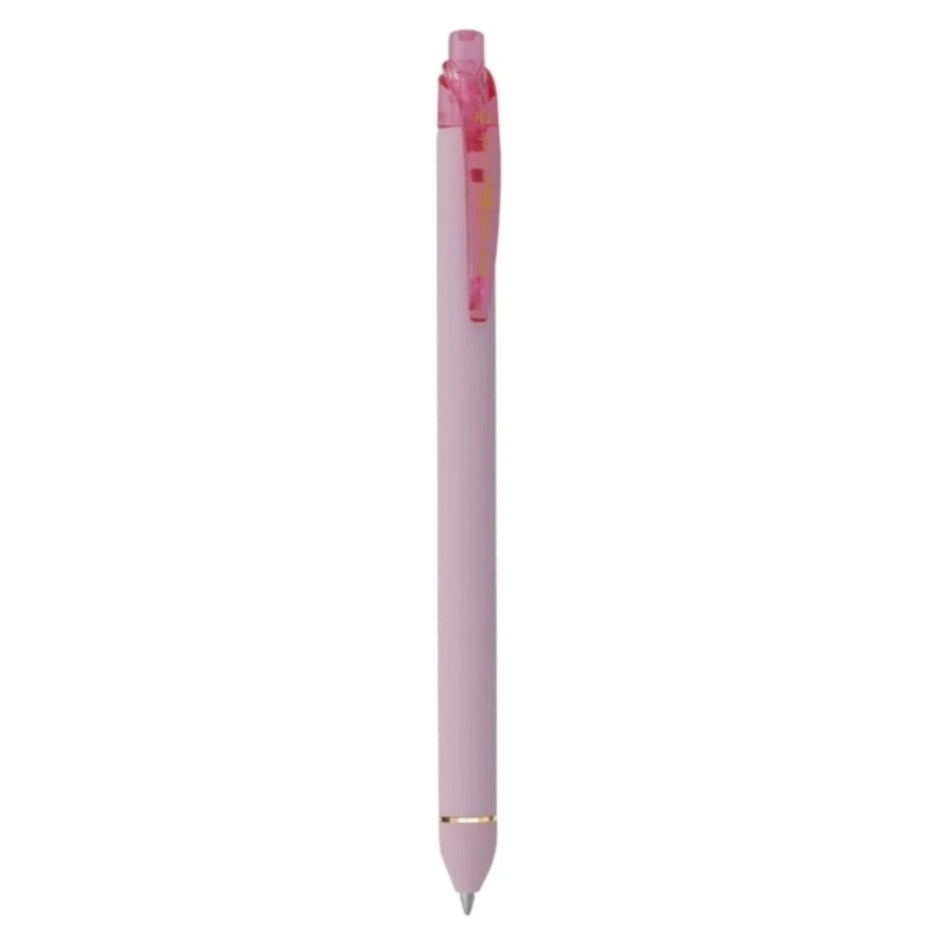 Pentel Energel Click BL437R3 Roller Gel Pen | Quick Dry Ink For Smudge-Free Writing in pink color.