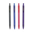 Pentel Energize PL437 Mechanical Pencil 0.7mm in four colors including black, blue, pink, and purple.