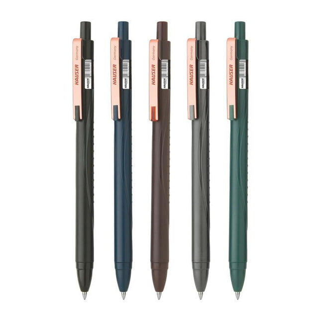 Hauser Enzo Ball Pen | Ink Colour - Blue and other colors displayed in a row.