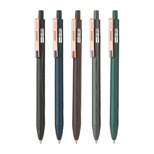 Hauser Enzo Ball Pen | Ink Colour - Blue and other colors displayed in a row.