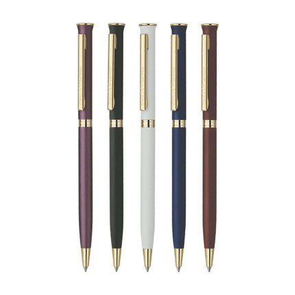 Hauser Epic Gold Ball Pen | Ink Colour - Blue and other luxury ballpoint pens in a line-up.