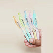 DOMS Euro Click 0.7mm Mechanical Pencil in five attractive soothing body colours, held in hand.