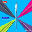 Flair Ezee Click Ball Pen | Ink Colour - Blue