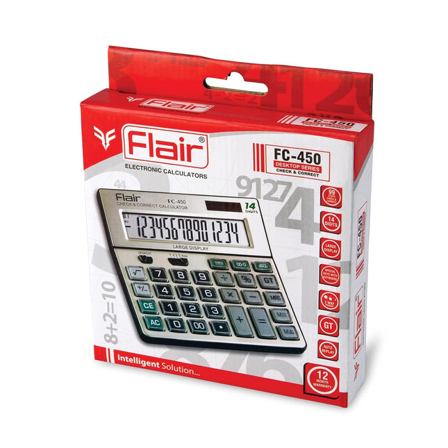 Flair FC-450 14 Digits Desktop Calculator
