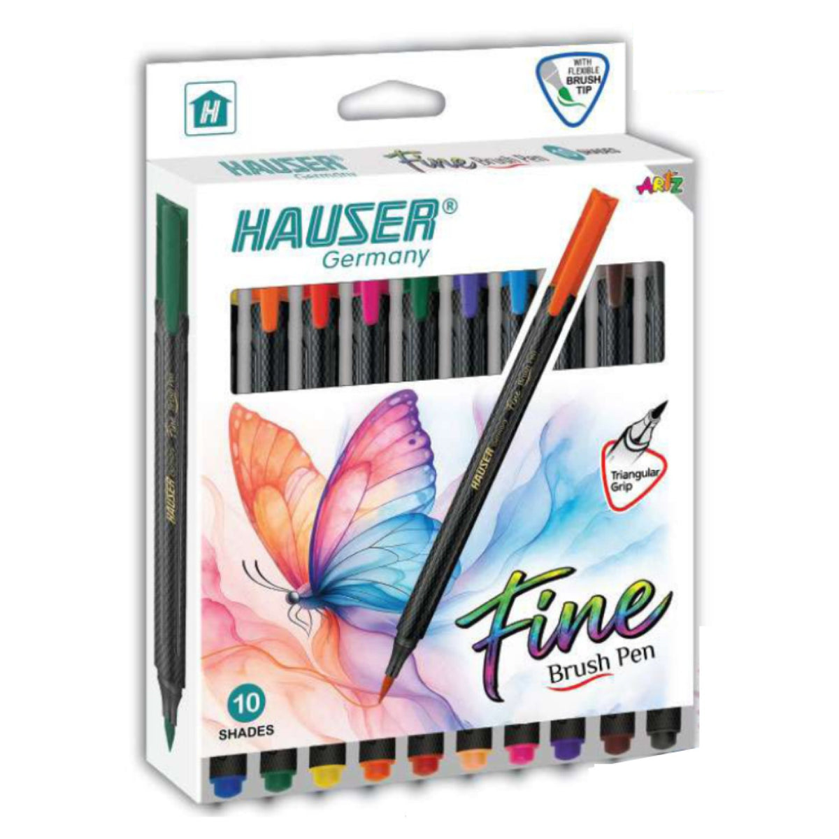 Hauser Artz Fine Brush Pen | Set of 10 Shades
