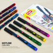 Flair Creative Art Tangle Kit | Stationery Kit of 2 Assorted Items featuring Hotline Fineliners in vibrant colors.