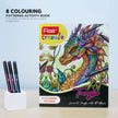 Flair Creative Art Tangle Kit | Stationery Kit of 2 Assorted Items featuring an activity book and fineliners.