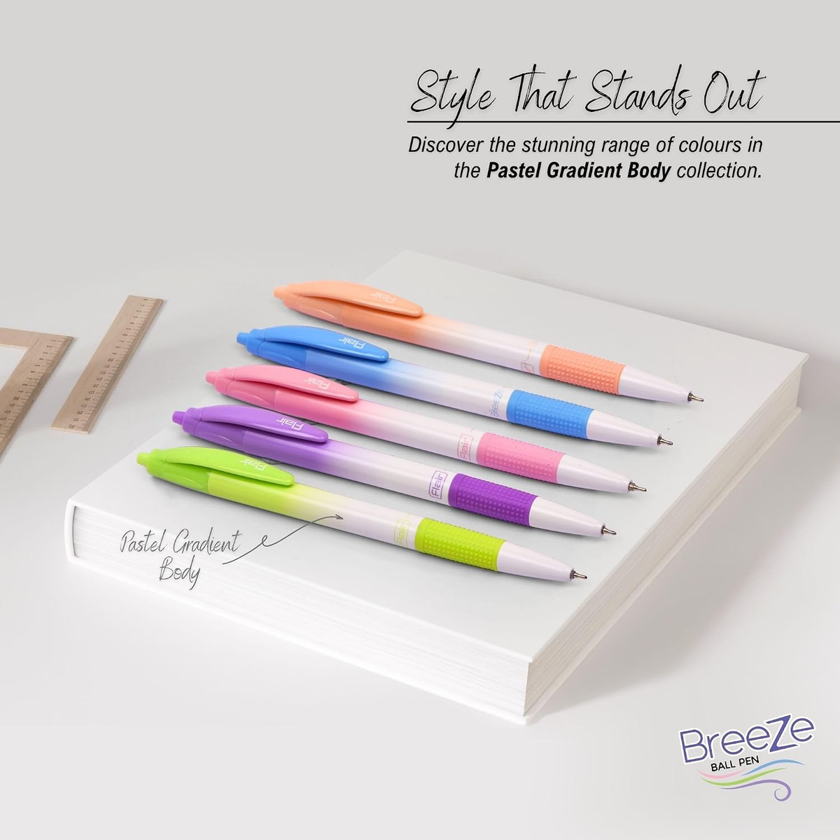 Flair Breeze Ball Pen | Pack of 25 | Ink Colour - Blue