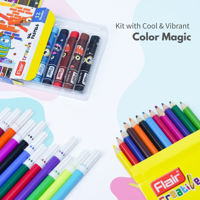 Flair Creative Girl Power Kit | Stationery Kit of 10 Assorted Items