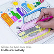 Flair Creative Girl Power Kit | Stationery Kit of 10 Assorted Items featuring a child's coloring activity.
