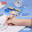 Flair Creative Disney Mickey 30 Kit | Stationery Kit of 4 Items with a colorful pencil being used on sketch paper.