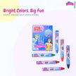 Flair Creative Disney Princess 30 Kit | Stationery Kit of 4 Items featuring colorful wax crayons and packaging.