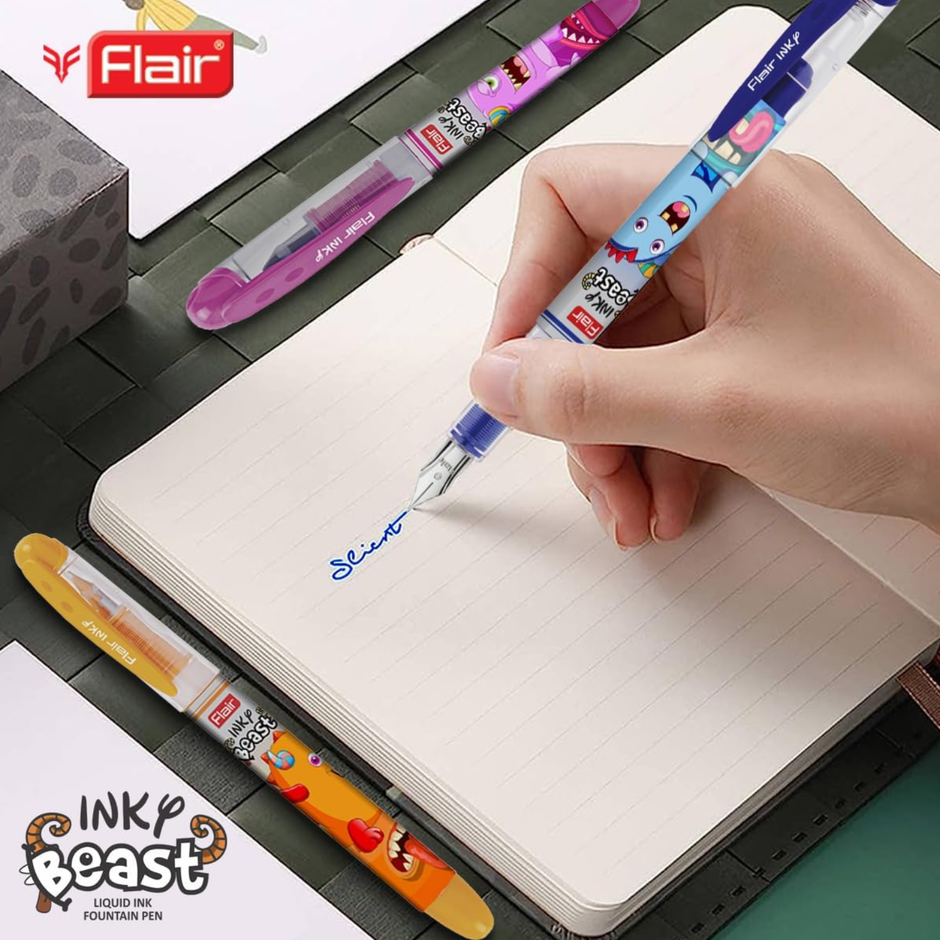 Flair Inky Beast Fountain Pen | Includes 2 Cartridges