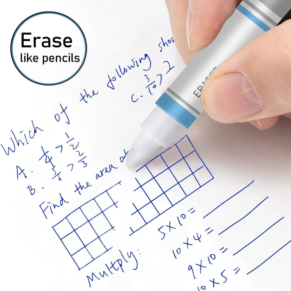 Flair Inky Eraser DX Pen | Ink Colour - Blue