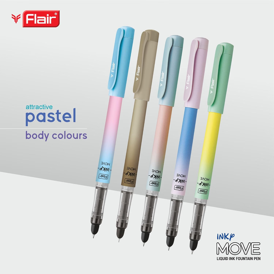 Flair Inky Move Fountain Pen | Includes 2 Cartridges