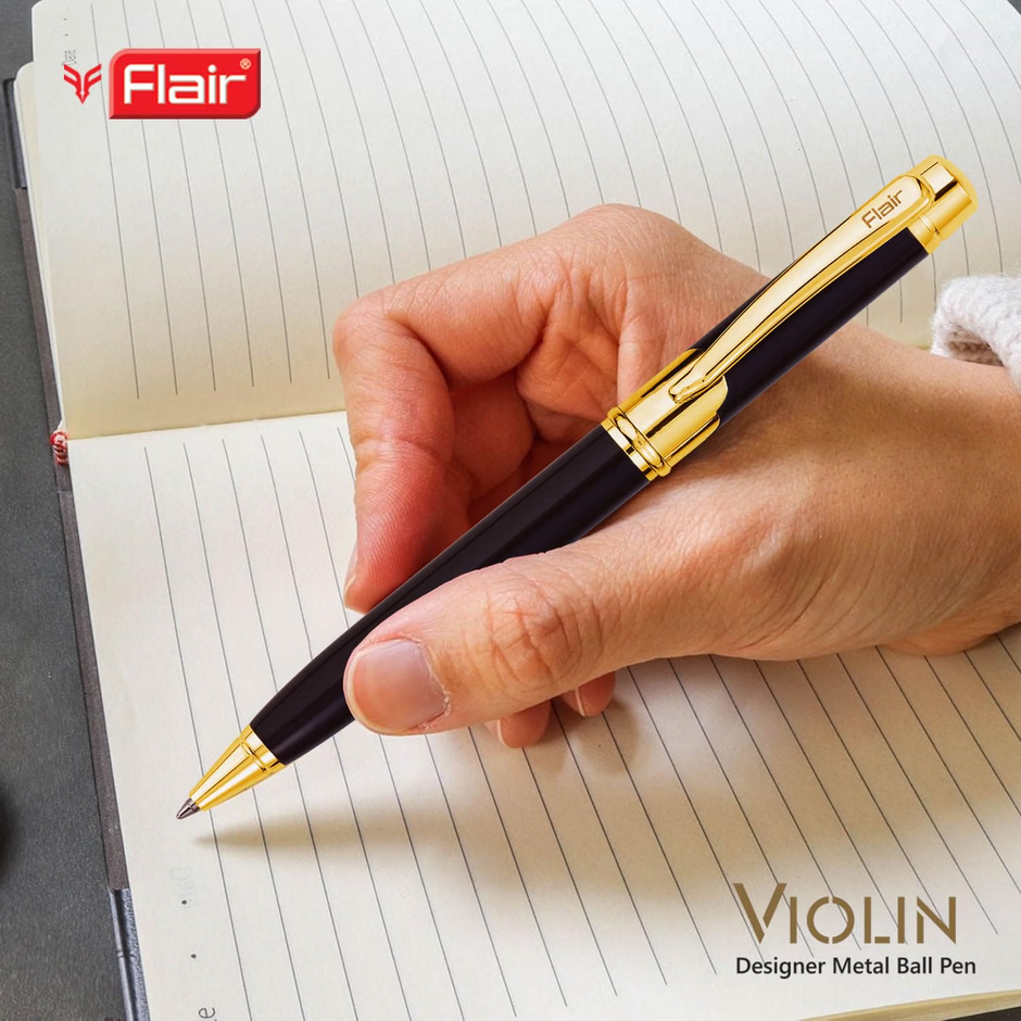 Flair Platinum Violin Ball Pen | Ink Colour - Blue