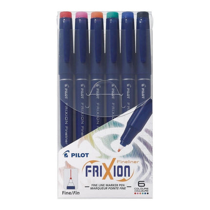 Pilot Frixion Fineliner Pens Assorted Colours