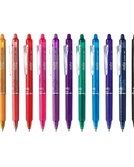 Pilot Frixion Clicker 0.7mm Fine Point Roller Ball Pen with Comfortable Dimpled Grip & Inbuild Eraser