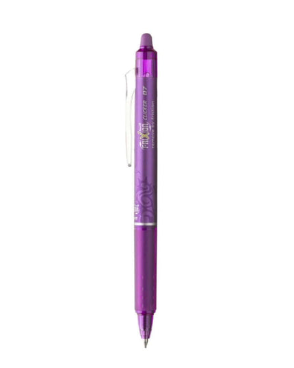 Pilot Frixion Clicker 0.7mm Fine Point Roller Ball Pen with Comfortable Dimpled Grip & Inbuild Eraser