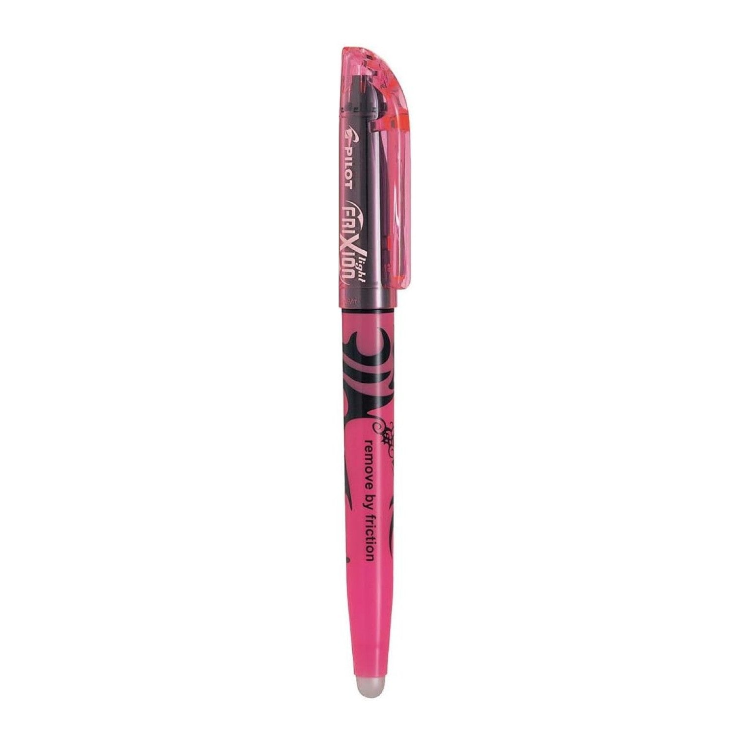 Pilot Frixion Light Highlighters Assorted Colours - Pink highlighter pen with eraser tip for easy corrections.