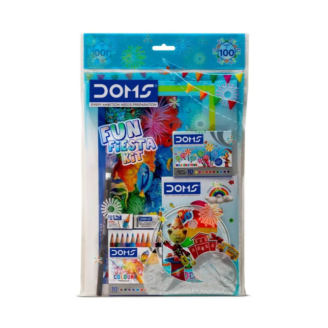 DOMS Fun Fiesta Kit | Stationery Kit of 7 Assorted Items