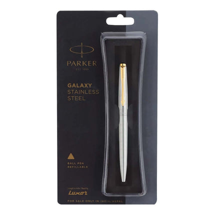Parker Galaxy Gold Trim Ball Pen | Ink Colour - Blue