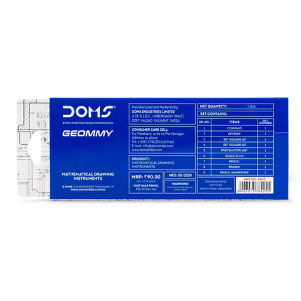 DOMS Geommy Mathematical Drawing Instruments Box