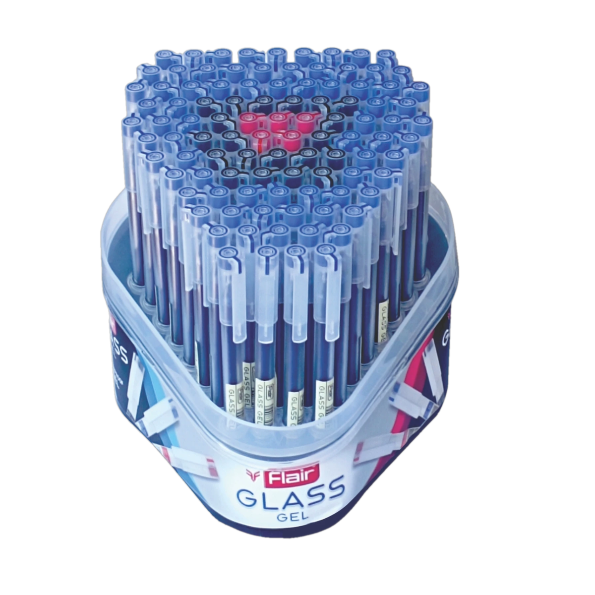 Flair Glass Gel Pen | Ink Colour - Blue, Black and Red