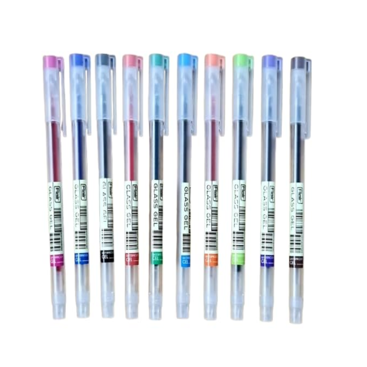 Flair Glass Gel Pen | Ink Colour - Blue, Black and Red