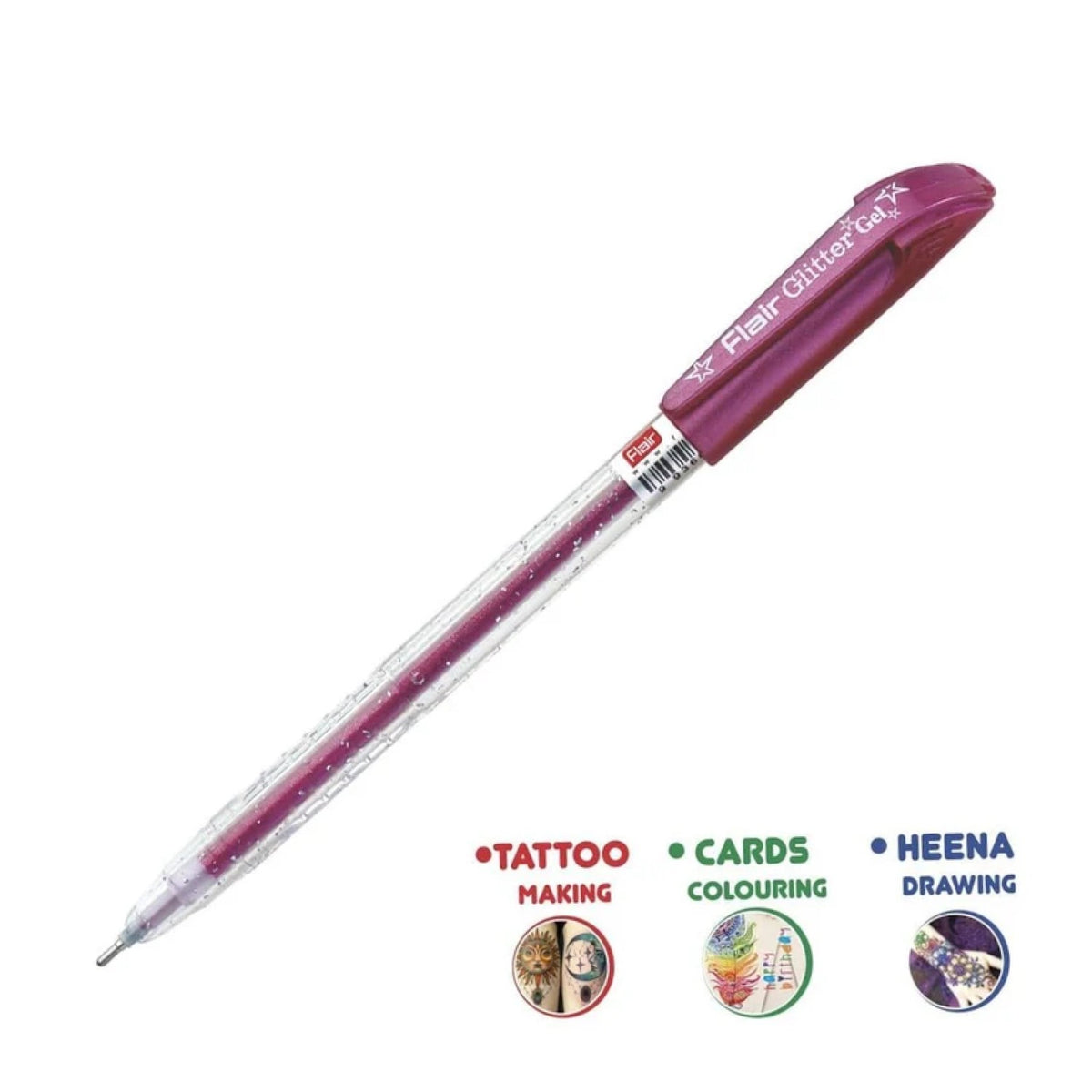 Flair Glitter Xtra Sparkle Gel Pen Set of 10 Shades