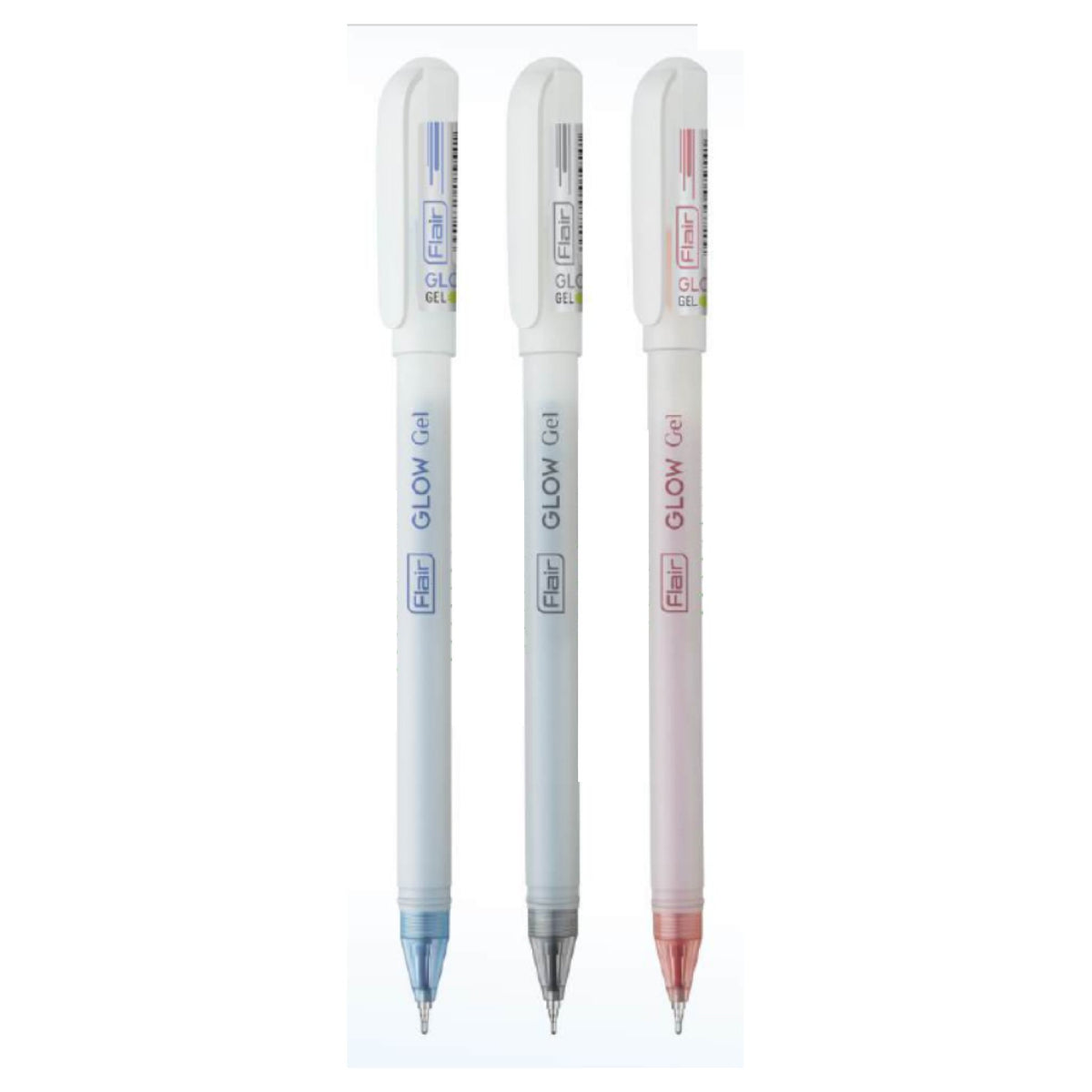 Flair Glow Gel Pen | Ink Colour - Blue, Black and Red