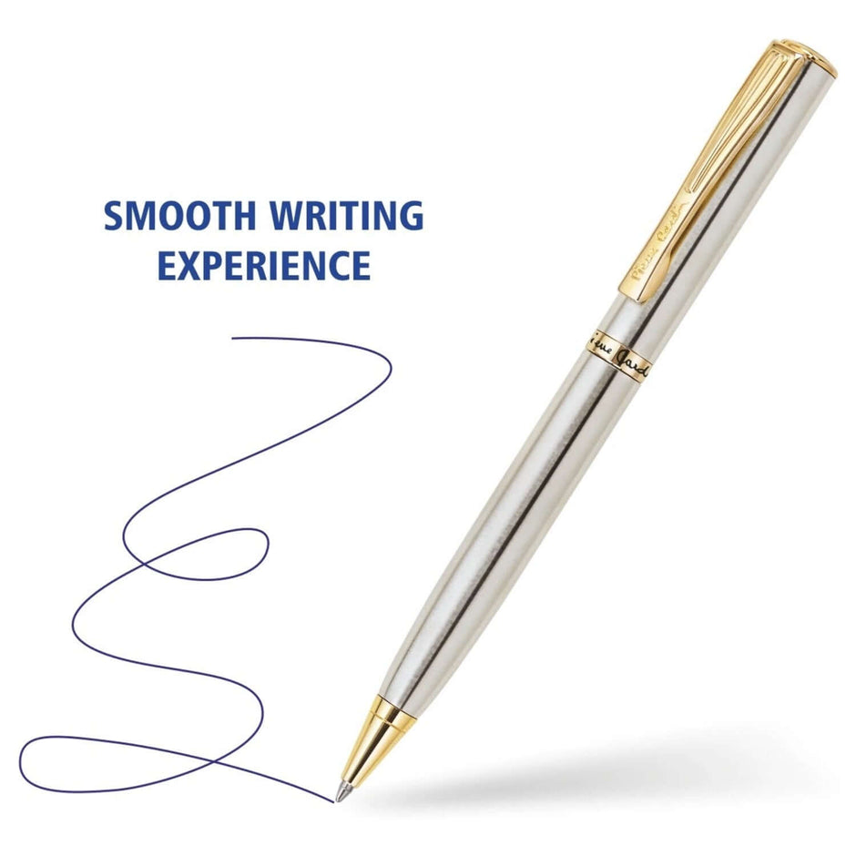 Pierre Cardin Golden Eye Ball Pen | Ink Colour - Blue showcasing a smooth writing experience.
