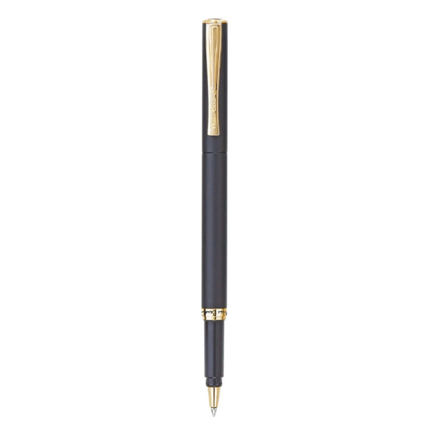 Pierre Cardin Golden Eye Roller Ball Pen with black matte finish and gold accents.
