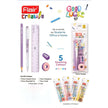 Flair Creative Good Luck Kit | Stationery Kit of 5 Items with ergonomic pencil and ruler for students and office use.