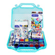 DOMS H2O Colour Kit With Plastic Carry Case | Combination of 9 Stationery Items
