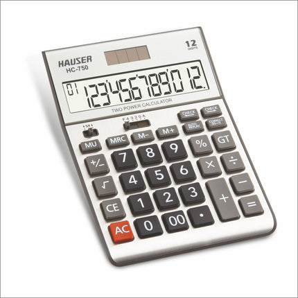 Hauser HC-750 12 Digits Desktop Calculator