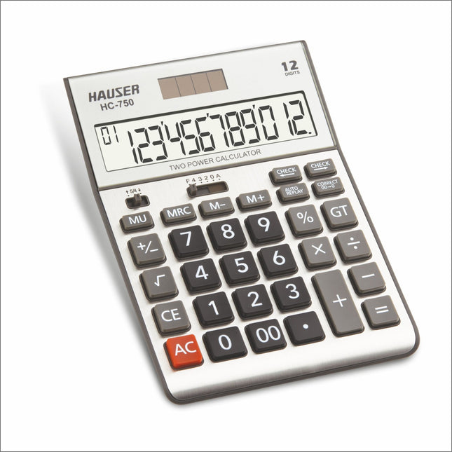 Hauser HC-750 12 Digits Desktop Calculator