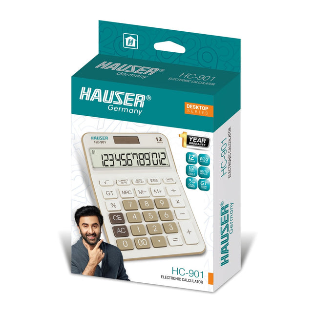 Hauser HC-901 12 Digits Desktop Calculator