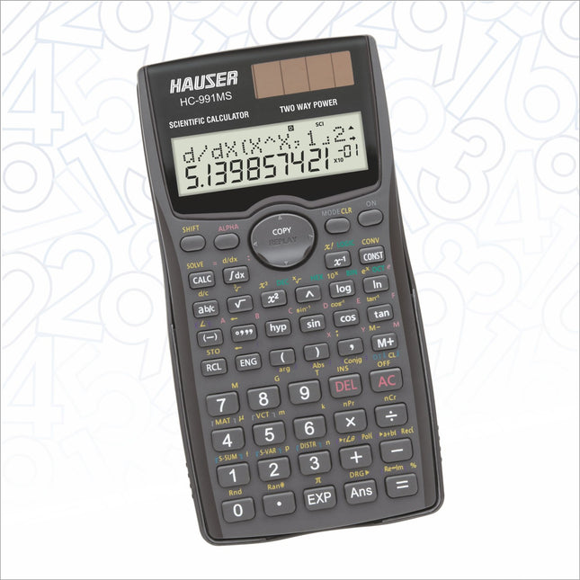 Hauser HC-991MS Scientific Calculator | 401 Functions and 2 Line Display