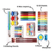 DOMS Happy Colour Kit | Combination of 9 Stationery Items
