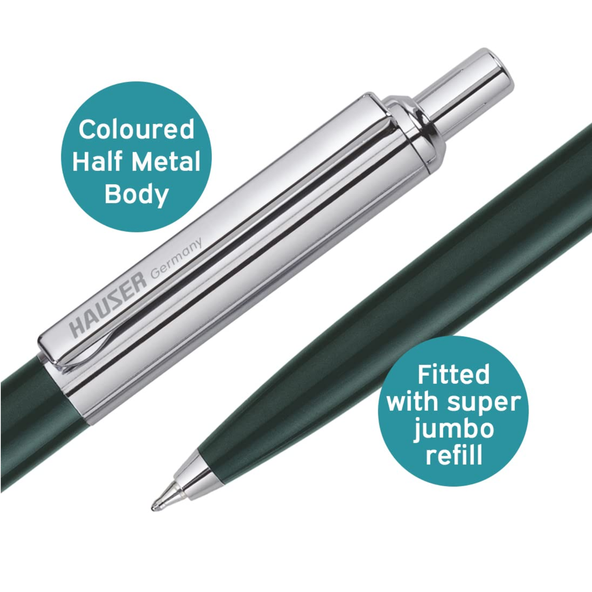 Hauser Berlin Ball Pen | Ink Colour - Blue