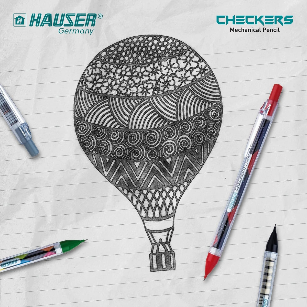 Hauser Checkers Mechanical Pencil 0.7mm