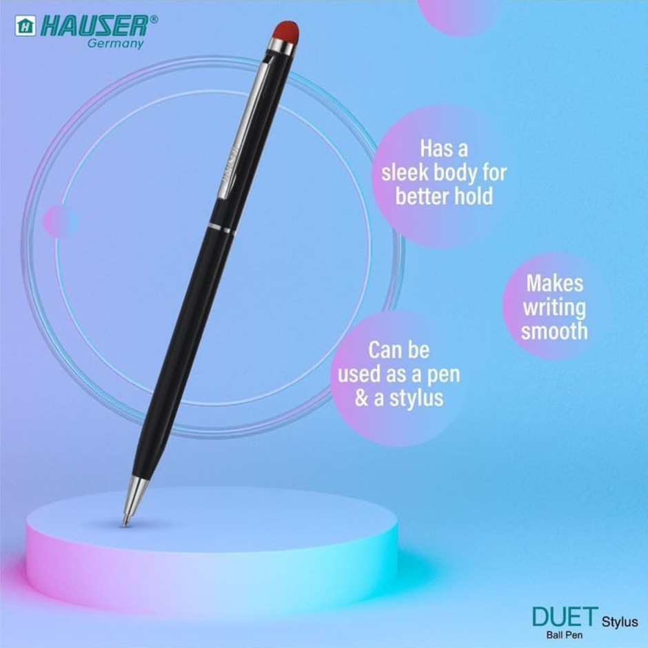 Hauser Duet Stylus Ball Pen | Ink Colour - Blue